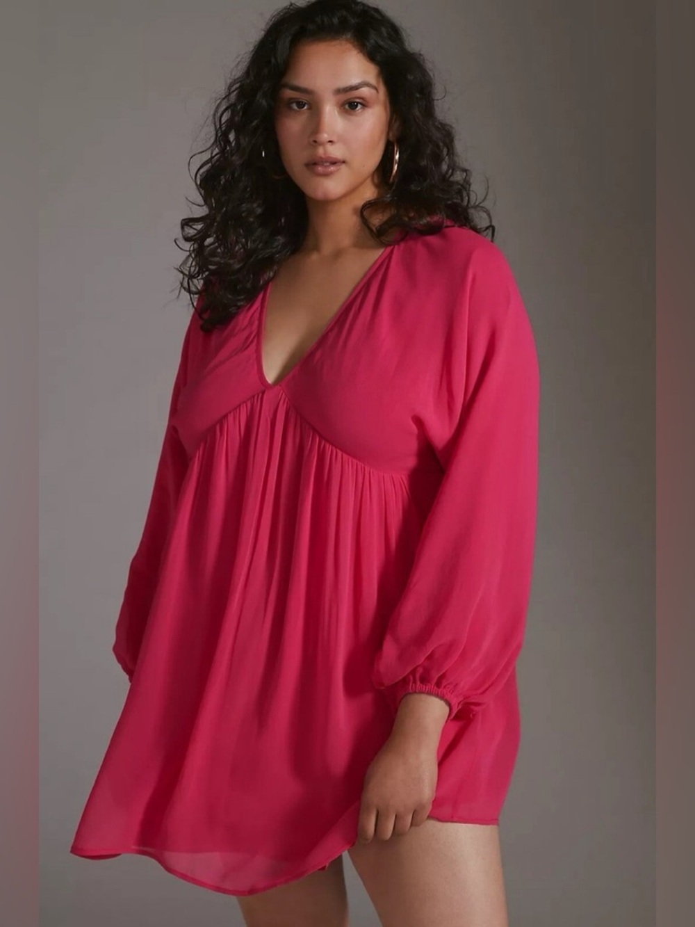 Anthropologie Forever That Girl Sheer Flowy Mini Dress (Size S)